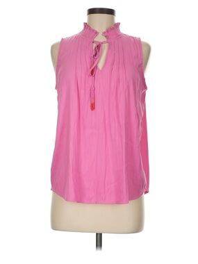 LOFT Light Pink Sleeveless Tie-Neck Camisole